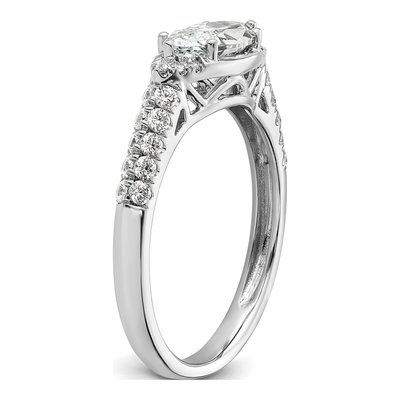 14K White Gold Lab-Grown Diamond Engagement Ring Semi-Mount – view 6