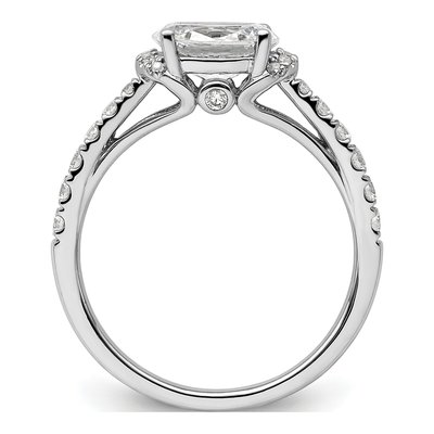14K White Gold Lab-Grown Diamond Engagement Ring Semi-Mount – view 3