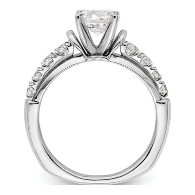 14K White Gold Lab-Grown Diamond Engagement Ring Semi-Mount – view 3