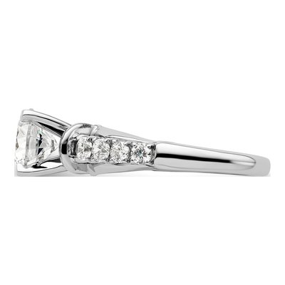 14K White Gold Lab-Grown Diamond Engagement Ring Semi-Mount – view 4