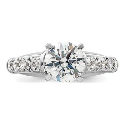 14K White Gold Lab-Grown Diamond Engagement Ring Semi-Mount – view 5