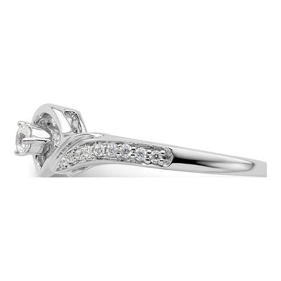 14K White Gold 1/5 ct tw Lab-Grown Diamond Promise Ring – view 4
