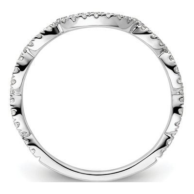 14K White Gold 1/3 ct tw Lab-Grown Diamond Wedding Band – view 2