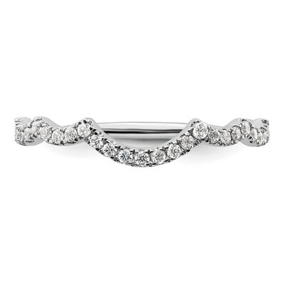 14K White Gold 1/3 ct tw Lab-Grown Diamond Wedding Band – view 4