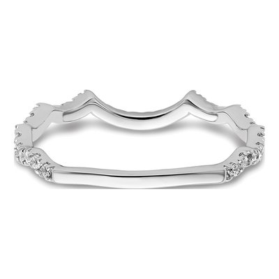 14K White Gold 1/3 ct tw Lab-Grown Diamond Wedding Band – view 5