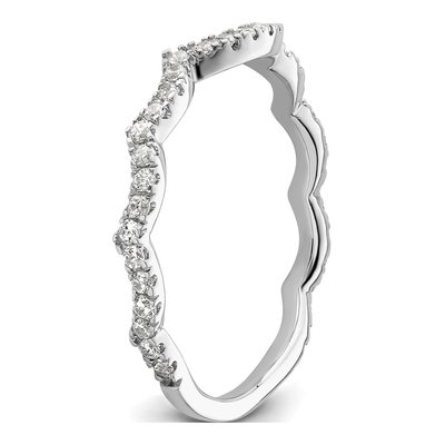 14K White Gold 1/3 ct tw Lab-Grown Diamond Wedding Band – view 6