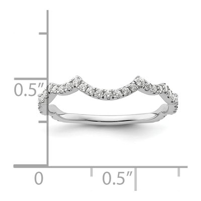 14K White Gold 1/3 ct tw Lab-Grown Diamond Wedding Band – view 7