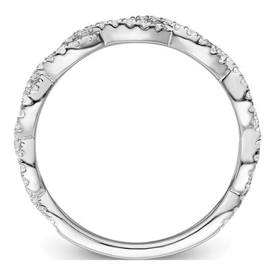 14K White Gold 3/8 ct tw Lab-Grown Diamond Wedding Band – view 3