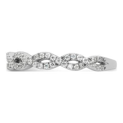 14K White Gold 3/8 ct tw Lab-Grown Diamond Wedding Band – view 4