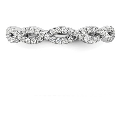14K White Gold 3/8 ct tw Lab-Grown Diamond Wedding Band – view 5