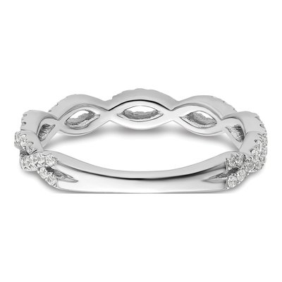 14K White Gold 3/8 ct tw Lab-Grown Diamond Wedding Band – view 6