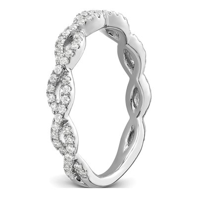 14K White Gold 3/8 ct tw Lab-Grown Diamond Wedding Band – view 7