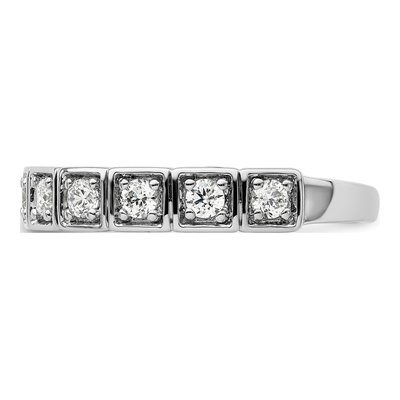 14K White Gold 1/2 ct tw Lab-Grown Diamond Fashion Wedding Band – view 3