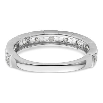 14K White Gold 1/2 ct tw Lab-Grown Diamond Fashion Wedding Band – view 5
