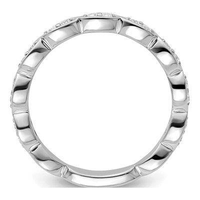 14K White Gold 1/4 ct tw Lab-Grown Diamond Wedding Band – view 2
