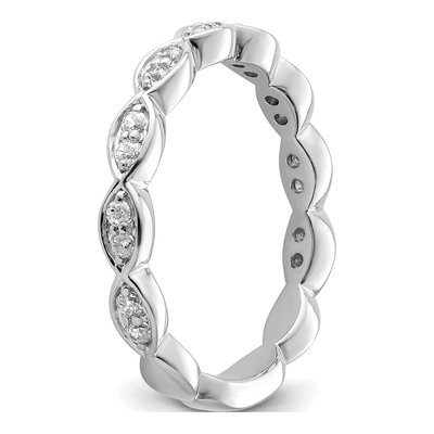 14K White Gold 1/4 ct tw Lab-Grown Diamond Wedding Band – view 7