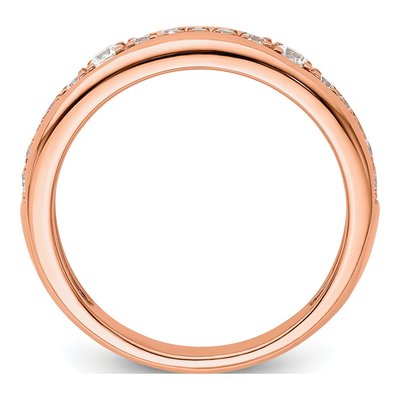 14K Rose Gold 3/8 ct tw Lab-Grown Diamond Fashion Wedding Band – view 3