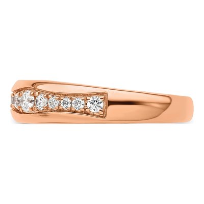 14K Rose Gold 3/8 ct tw Lab-Grown Diamond Fashion Wedding Band – view 4