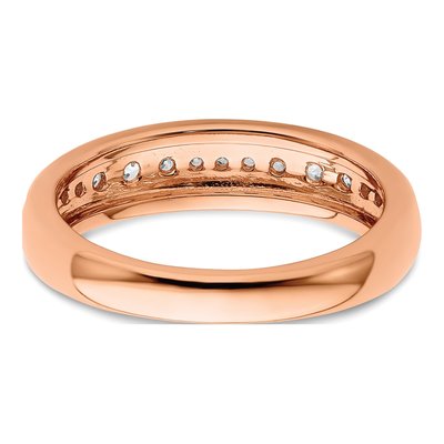 14K Rose Gold 3/8 ct tw Lab-Grown Diamond Fashion Wedding Band – view 6