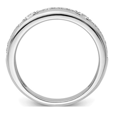 14K White Gold 3/8 ct tw Lab-Grown Diamond Fashion Wedding Band – view 2