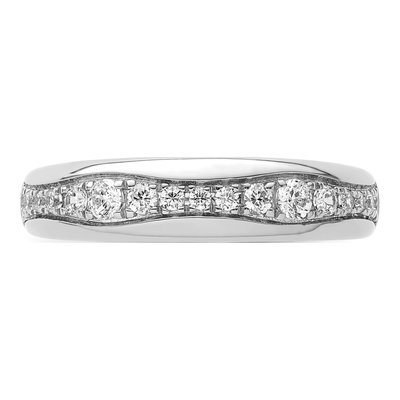 14K White Gold 3/8 ct tw Lab-Grown Diamond Fashion Wedding Band – view 5