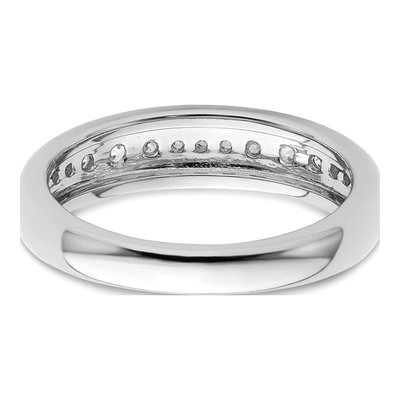 14K White Gold 3/8 ct tw Lab-Grown Diamond Fashion Wedding Band – view 6