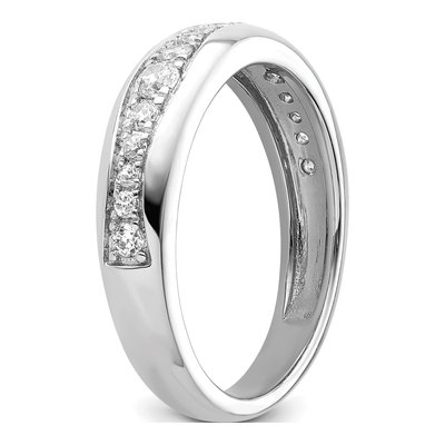 14K White Gold 3/8 ct tw Lab-Grown Diamond Fashion Wedding Band – view 7
