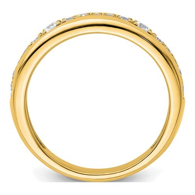 14K Yellow Gold 3/8 ct tw Lab-Grown Diamond Fashion Wedding Band – view 2