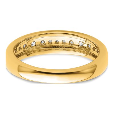 14K Yellow Gold 3/8 ct tw Lab-Grown Diamond Fashion Wedding Band – view 6