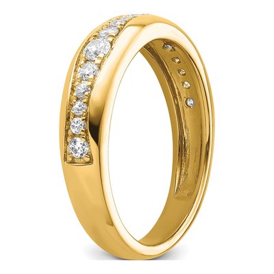 14K Yellow Gold 3/8 ct tw Lab-Grown Diamond Fashion Wedding Band – view 7