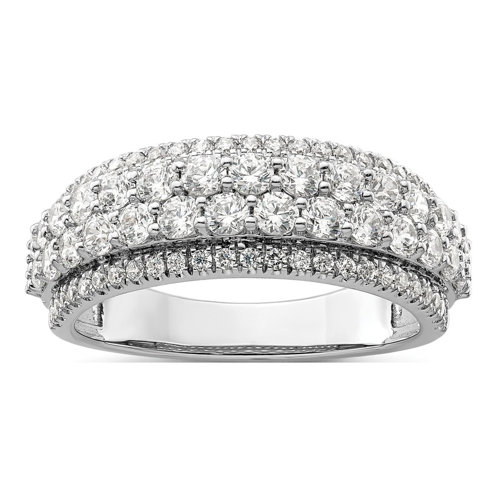 14K White Gold 1 1/2 ct tw Lab-Grown Diamond Fashion Ring