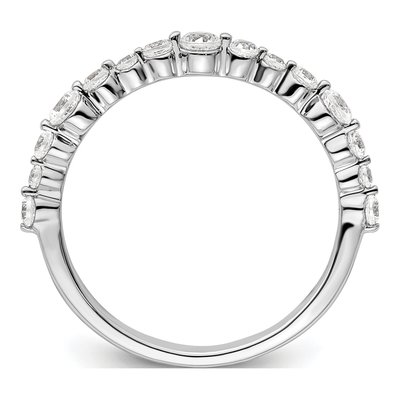 14K White Gold 1/2 ct tw Lab-Grown Diamond Fashion Wedding Band – view 2