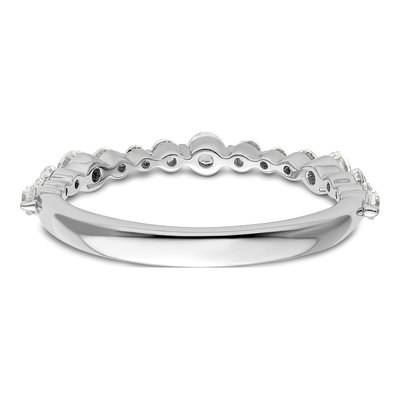 14K White Gold 1/2 ct tw Lab-Grown Diamond Fashion Wedding Band – view 5