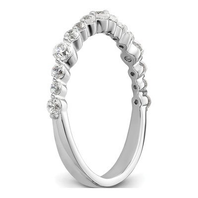 14K White Gold 1/2 ct tw Lab-Grown Diamond Fashion Wedding Band – view 6