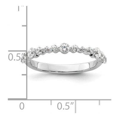 14K White Gold 1/2 ct tw Lab-Grown Diamond Fashion Wedding Band – view 7