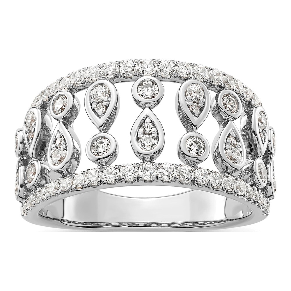 14K White Gold 3/4 ct tw Lab-Grown Diamond Fashion Ring