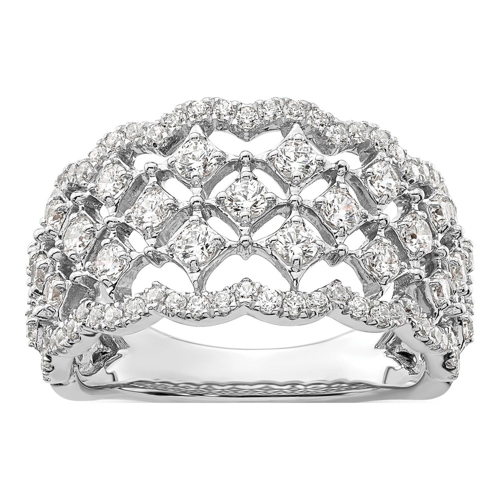 14K White Gold 1 ct tw Lab-Grown Diamond Fashion Ring