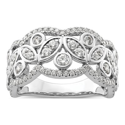 14K White Gold 7/8 ct tw Lab-Grown Diamond Fashion Ring