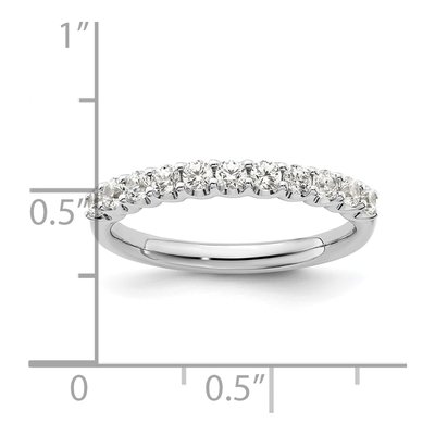 14K White Gold 1/2 ct tw Lab-Grown Diamond Wedding Band – view 7