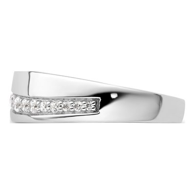 Men's 14K White Gold 3/8 ct tw Lab-Grown Diamond Ring – view 4