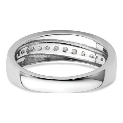 Men's 14K White Gold 3/8 ct tw Lab-Grown Diamond Ring – view 6