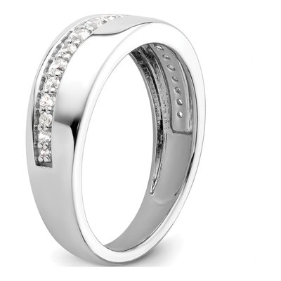 Men's 14K White Gold 3/8 ct tw Lab-Grown Diamond Ring – view 7