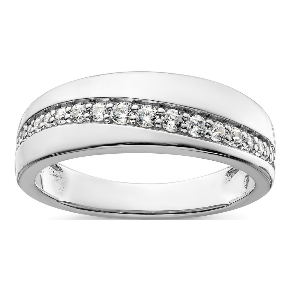 Men's 14K White Gold 3/8 ct tw Lab-Grown Diamond Ring