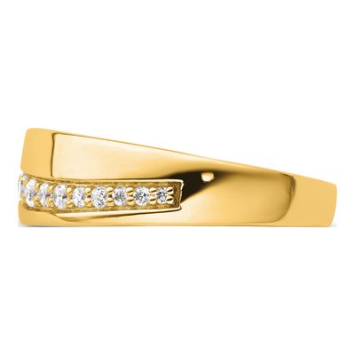 Men's 14K Yellow Gold 3/8 ct tw Lab-Grown Diamond Ring – view 4