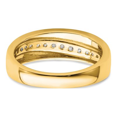 Men's 14K Yellow Gold 3/8 ct tw Lab-Grown Diamond Ring – view 6