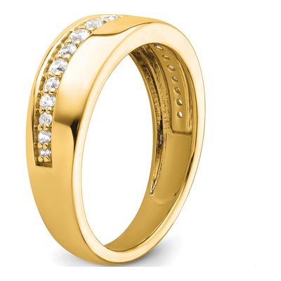 Men's 14K Yellow Gold 3/8 ct tw Lab-Grown Diamond Ring – view 7
