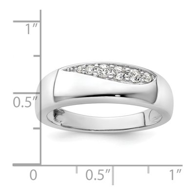 Men's 14K White Gold 1/4 ct tw Lab-Grown Diamond Ring – view 8