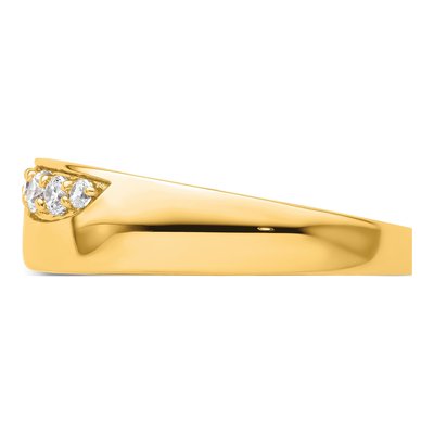 Men's 14K Yellow Gold 1/4 ct tw Lab-Grown Diamond Ring – view 3