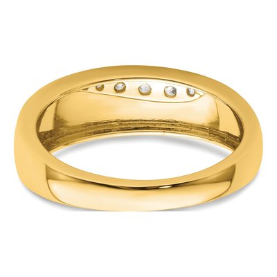 Men's 14K Yellow Gold 1/4 ct tw Lab-Grown Diamond Ring – view 5
