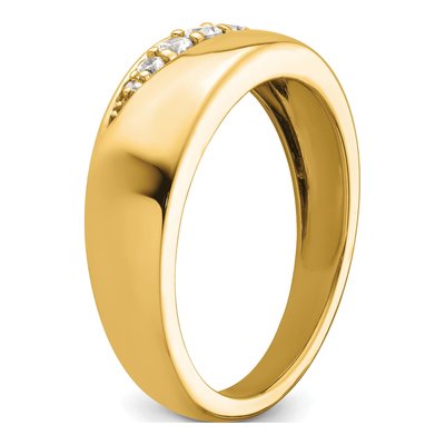 Men's 14K Yellow Gold 1/4 ct tw Lab-Grown Diamond Ring – view 6